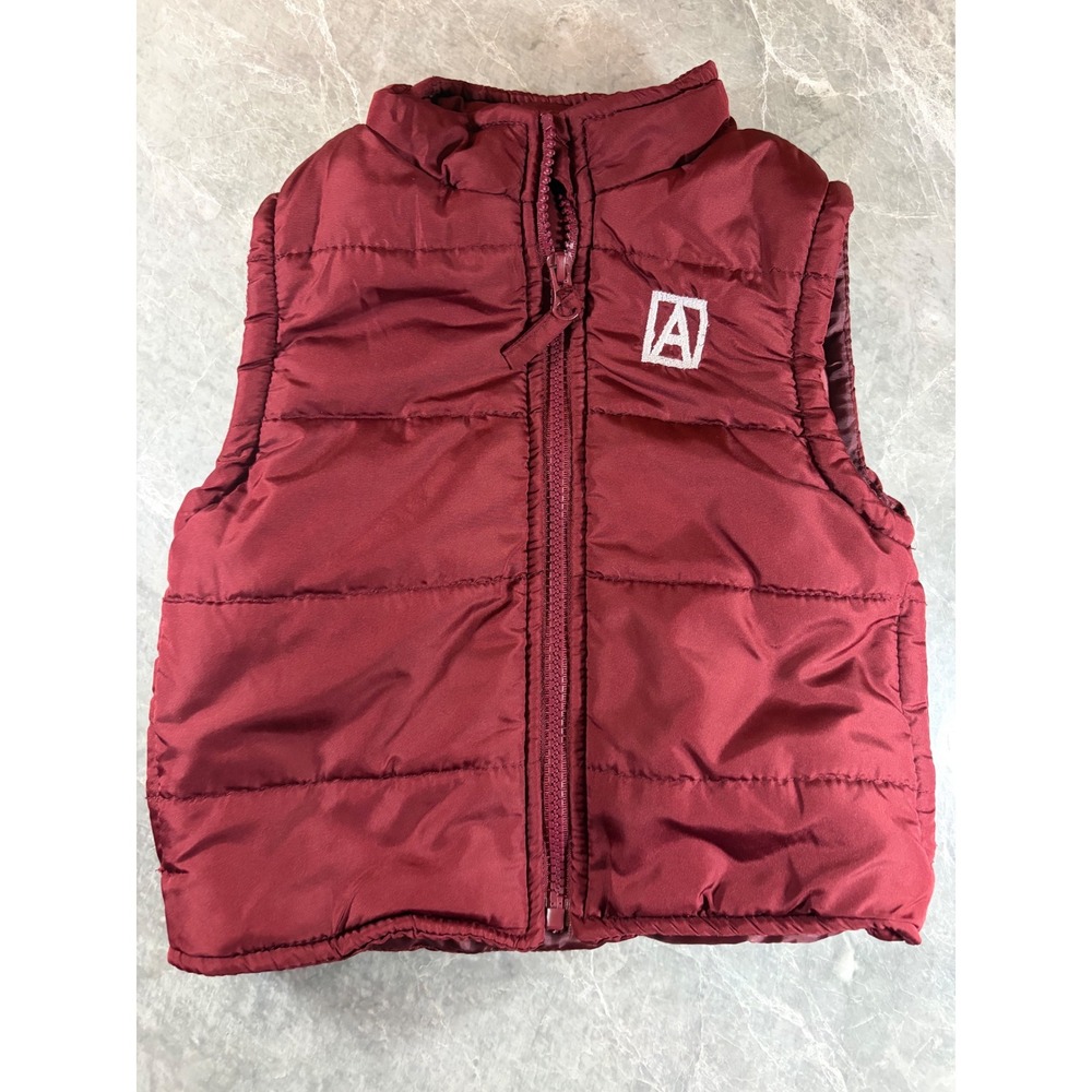 Kids Aeropostale Puffer Vest 2T Burgundy